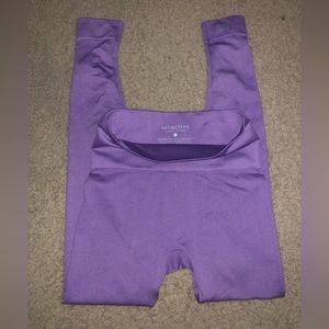 Set active leggings in Cosmo Purple